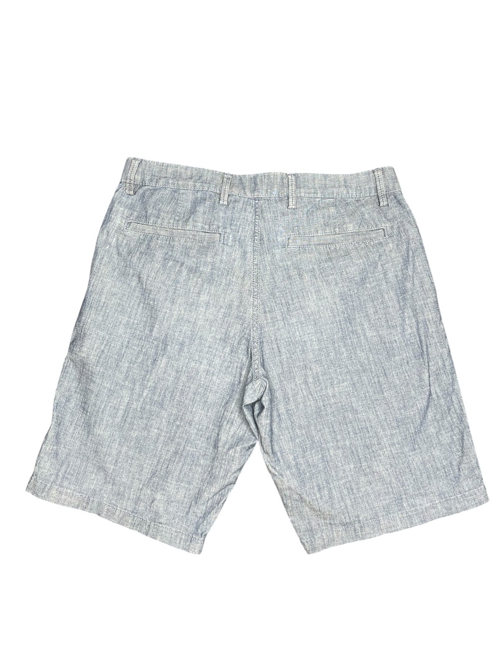 GAP Men's Sky Blue Linen-Blend Flat Front Shorts - Picture 4 of 5